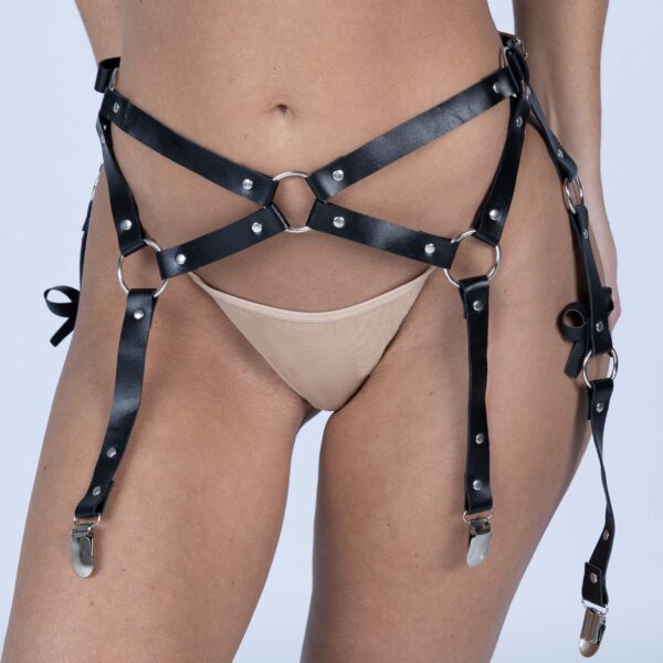 VANA PU Leather Garter Belt