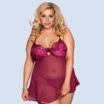 AKOBEL Curvy Purple Babydoll