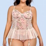 SABRAEL Apricot Butterfly Sleepwear Set